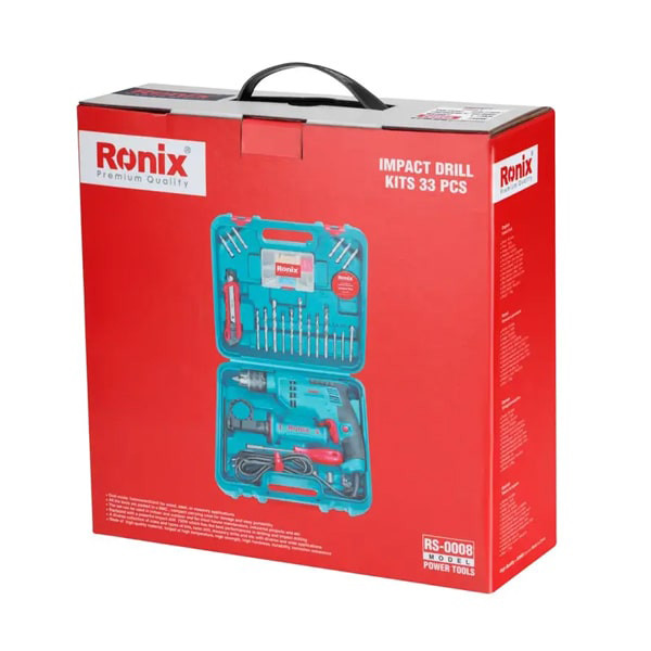 کیت دریل چکشی رونیکس مدل RS-0008