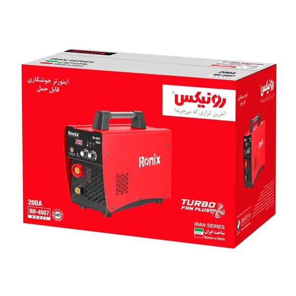 دستگاه جوشکاری اینورتر200 آمپر ایرانی رونیکس مدلRH-4607