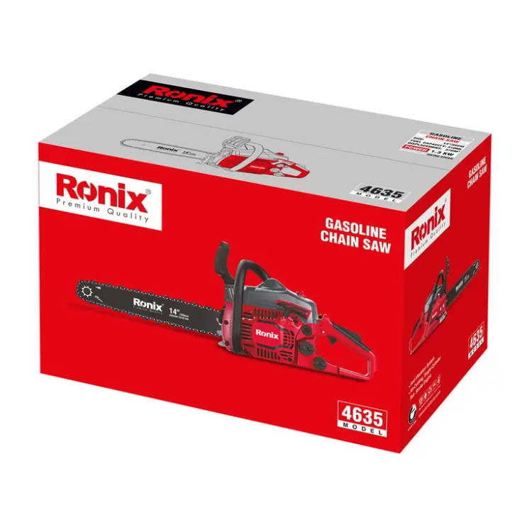 اره زنجیری بنزینی رونیکس مدل 4635 ظرفیت ۳۵ سانت