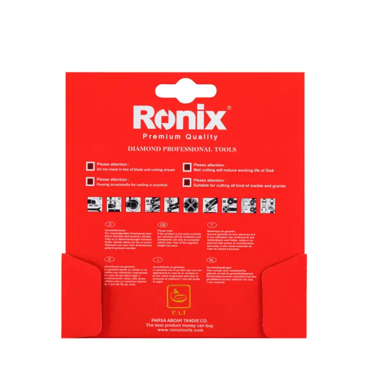 صفحه گرانیت بر رونیکس مدل RH-3502 سایز ۱۱۵ میلیمتر